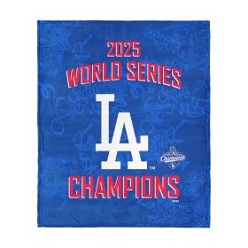 2025 World Series Championship Los Angeles Dodgers Five Tool Silk Touch Throw Blanket 50x60 inches