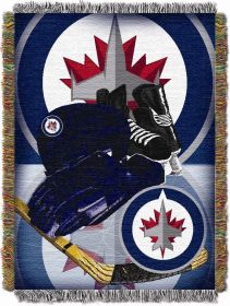 Winnipeg Jets OFFICIAL NHL "Home Ice Advantage" 48"x 60" Woven Tapestry Wall Hanging
