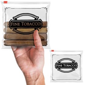 Clear Printed Fine Tobacco Cigar Bags Plastic