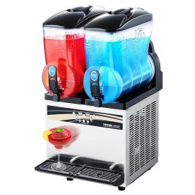 Commercial Slushy Machine 15Lx2 Tank Margarita Smoothie Frozen Drink Maker